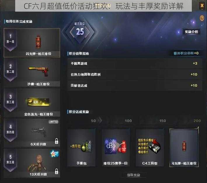 CF六月超值低价活动狂欢：玩法与丰厚奖励详解